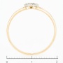 Кольцо из комбинированного золота 585 пробы c 1 бриллиантом Л48064062 фото 4