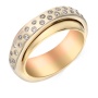 Кольцо из комбинированного золота 585 пробы c 25 бриллиантами 043850 фото 1