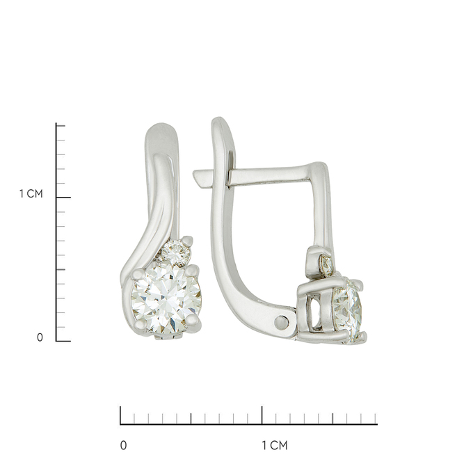 Серьги из золота 585 пробы c бриллиантами, Л 2811 9689 за 210000