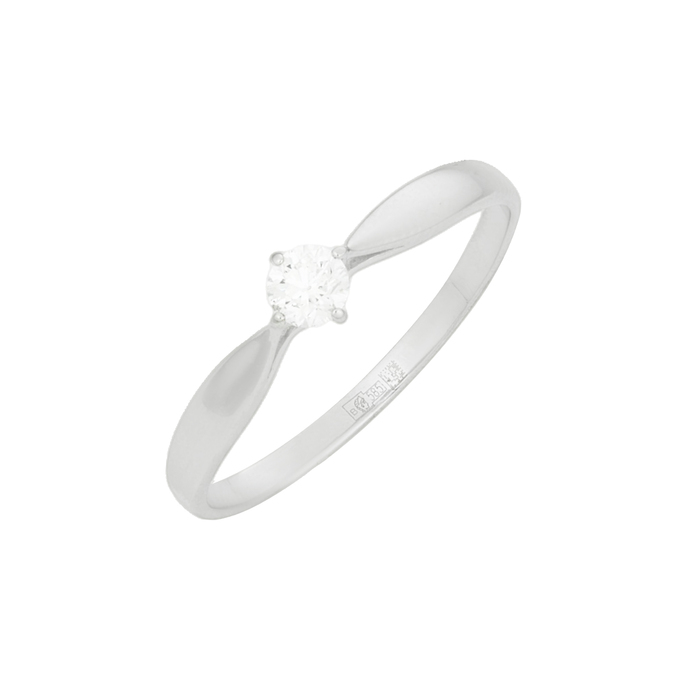 Кольцо из золота 585 пробы c бриллиантом, Л 1208 5396 за 24850