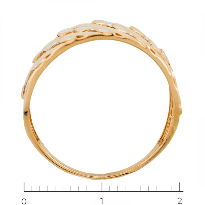 Кольцо из комбинированного золота 585 пробы