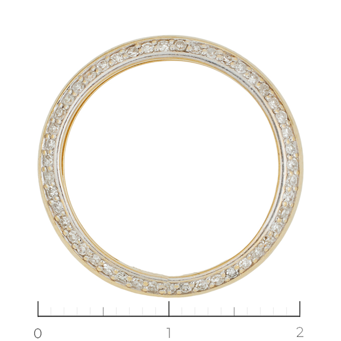 Кольцо из желтого золота 585 пробы c 47 бриллиантами, Л 6002 1242 за 23600