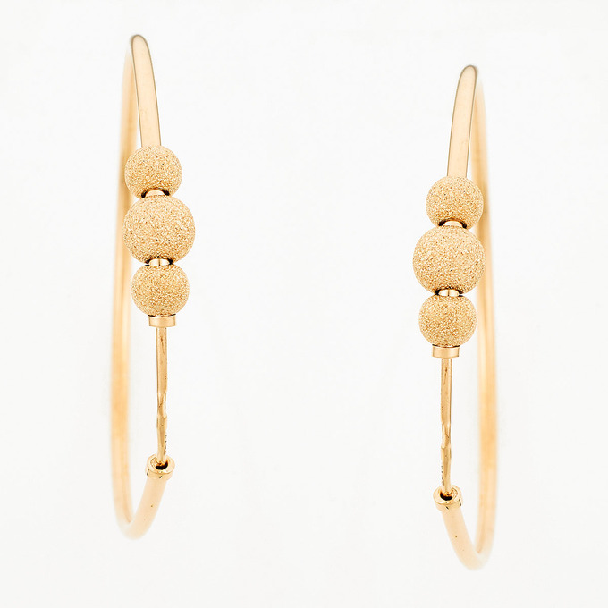 Серьги из красного золота 585 пробы