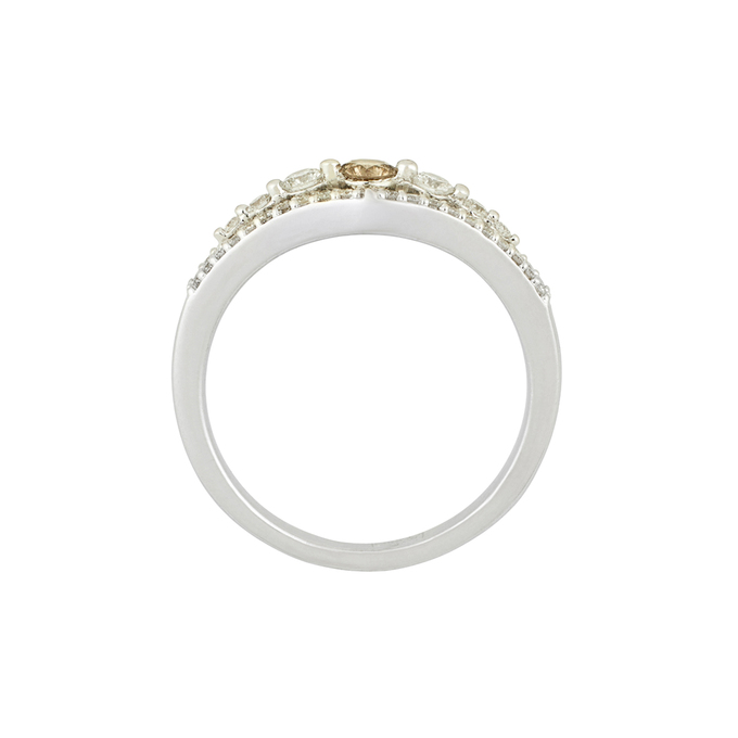 Кольцо из золота 585 пробы c бриллиантами, Л 5104 2014 за 55000