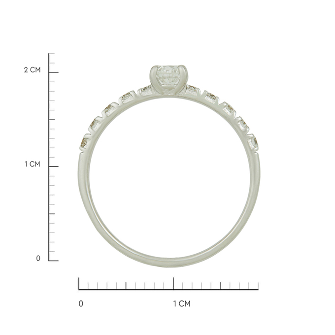 Кольцо из золота 585 пробы c бриллиантами, Л 4306 5304 за 42900