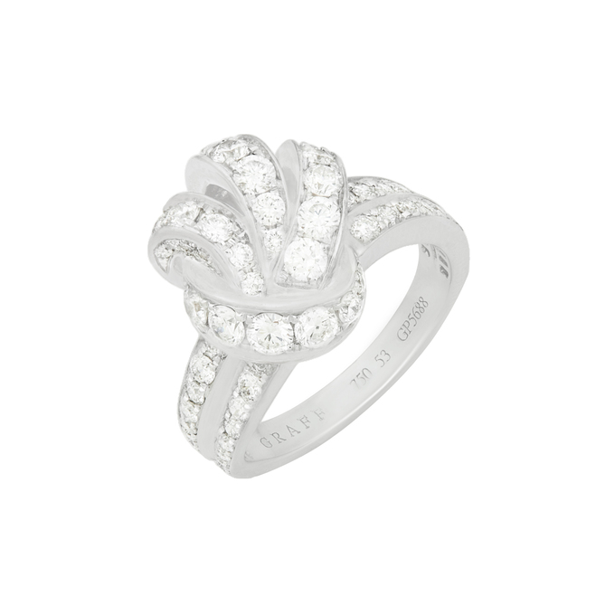 Кольцо из золота 750 пробы c бриллиантами