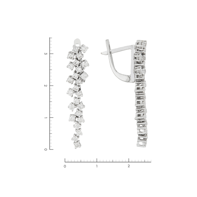 Серьги с бриллиантами, К 0000 0304 за 129000