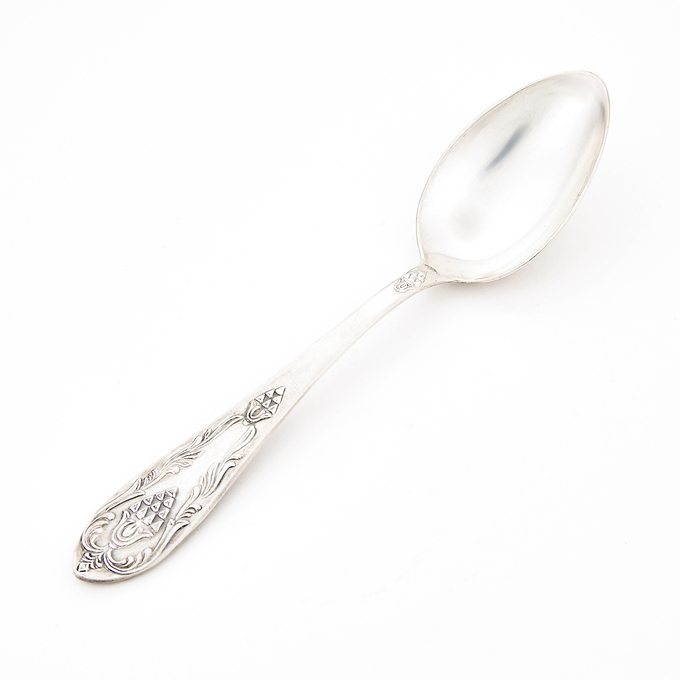 Ложка кофейная серебро, 875, 1 к.,35,01 гр. (чистый вес 35,01 гр.) 2 шт