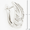 Серьги из белого золота 585 пробы c фианитами