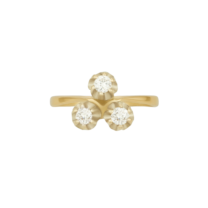 Кольцо из золота 585 пробы c бриллиантами, Л 1208 3883 за 94800