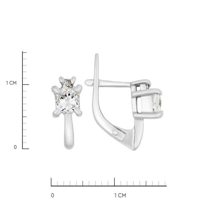 Серьги из золота 585 пробы c бриллиантами, Л 3307 2871 за 165000