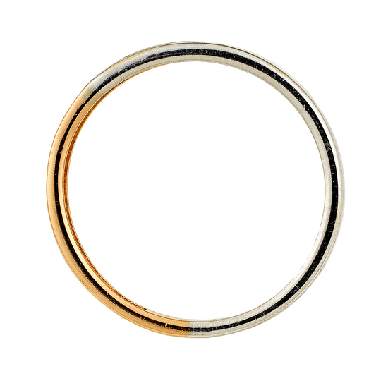 Кольцо из комбинированного золота 585 пробы c 7 бриллиантами, Л45070736 за 11700