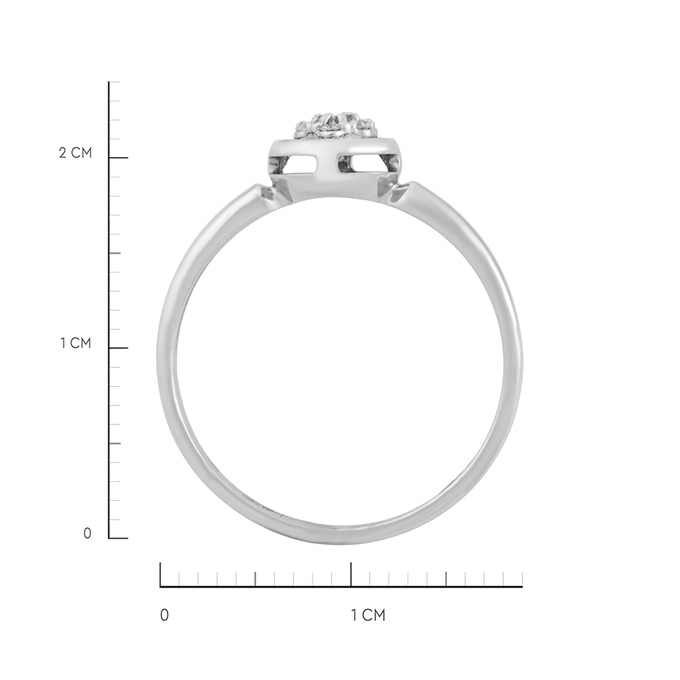 Кольцо из золота 585 пробы c бриллиантами, Л 1911 9918 за 23600