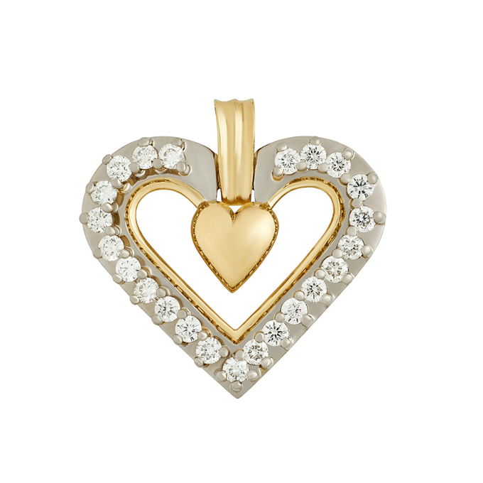 Подвеска из золота 750 пробы c бриллиантами