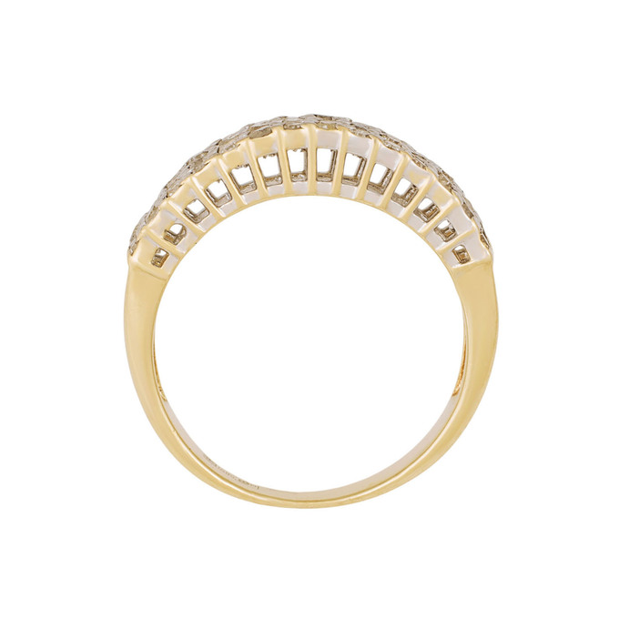 Кольцо из золота 585 пробы c бриллиантами