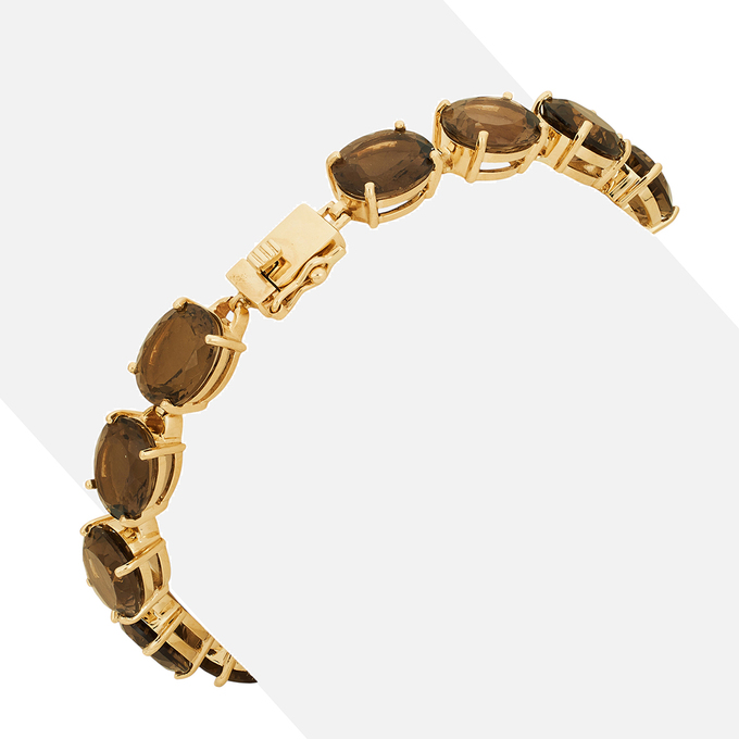 Браслет из золота 585 пробы c раухтопазами, Л 2810 9467 за 185000