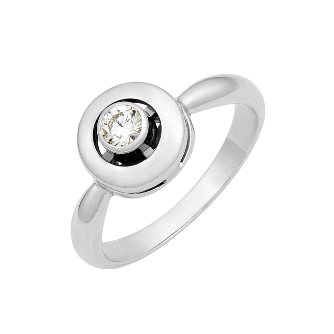 Кольцо из золота 585 пробы c бриллиантом, Л 2811 9160 за 70400