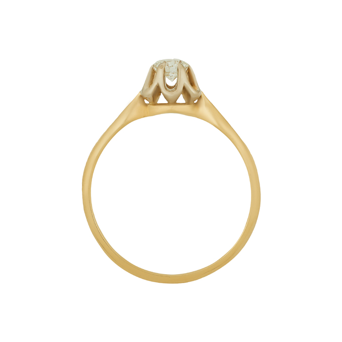 Кольцо из золота 750 пробы c бриллиантом, Л 6002 5686 за 67920