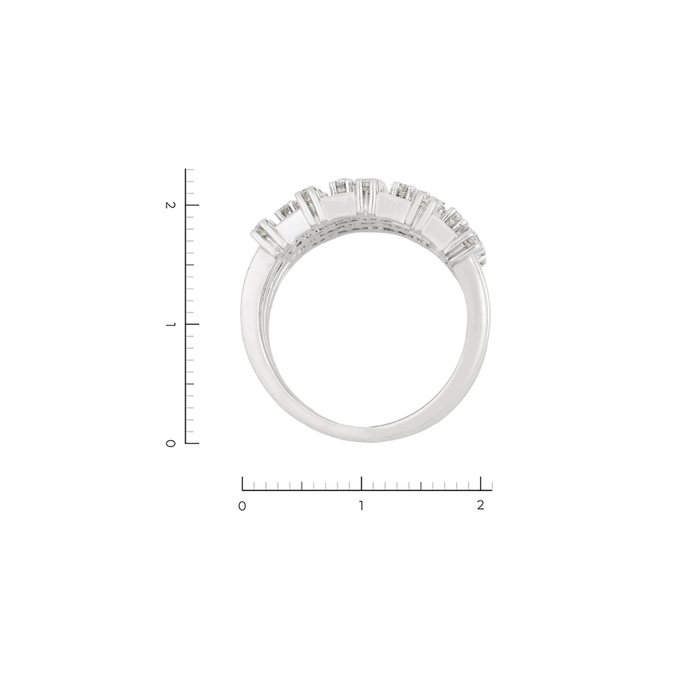 Кольцо из белого золота 585 пробы c 32 бриллиантами, Л 5405 4774 за 139000