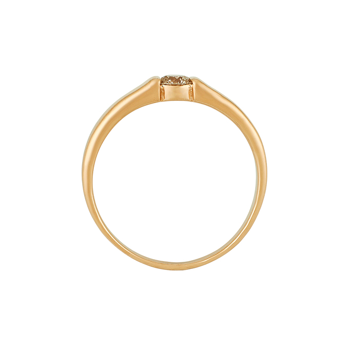 Кольцо из золота 585 пробы c бриллиантом