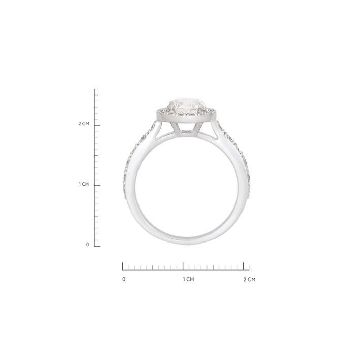 Кольцо из золота 585 пробы c бриллиантами, Л 2812 7007 за 398000