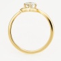 Кольцо из желтого золота 585 пробы c 1 бриллиантом Л61017031 фото 3