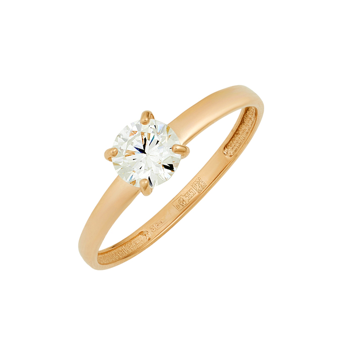 Кольцо из золота 585 пробы c фианитом, Л 1116 6882 за 9200