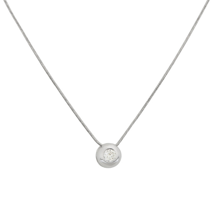 Колье из золота 585 пробы c бриллиантом