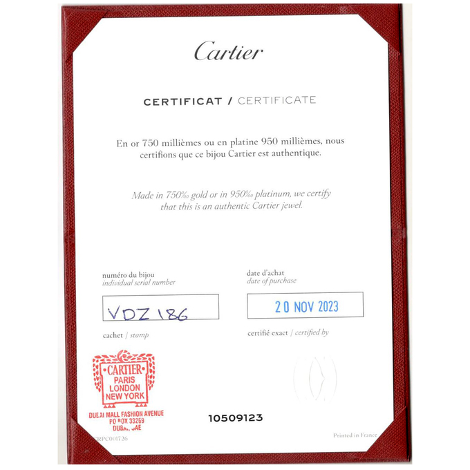 Кольцо Cartier Juste un Clou, Л 2812 0953 за 300000