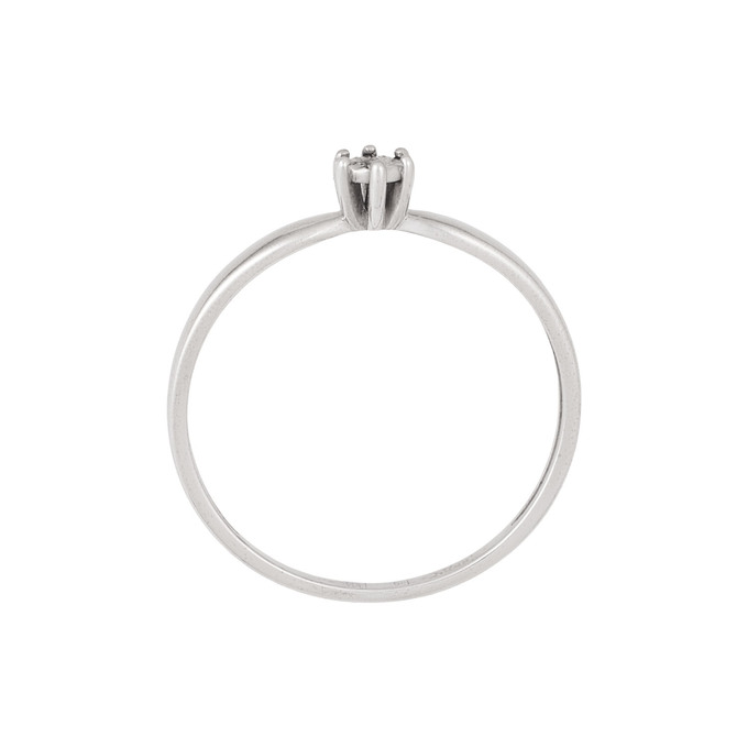 Кольцо из золота 585 пробы c бриллиантом