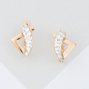 Серьги из комбинированного золота 585 пробы
