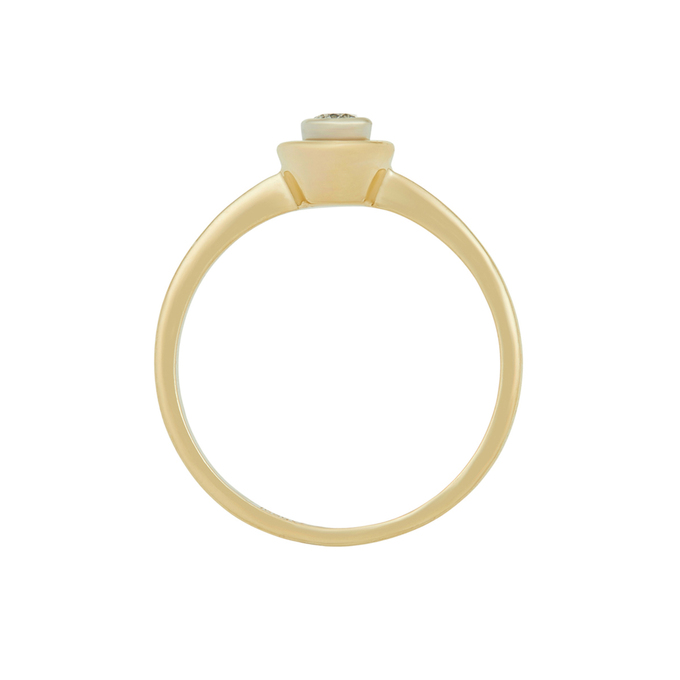 Кольцо из золота 585 пробы c бриллиантом, Л 3911 2901 за 25520