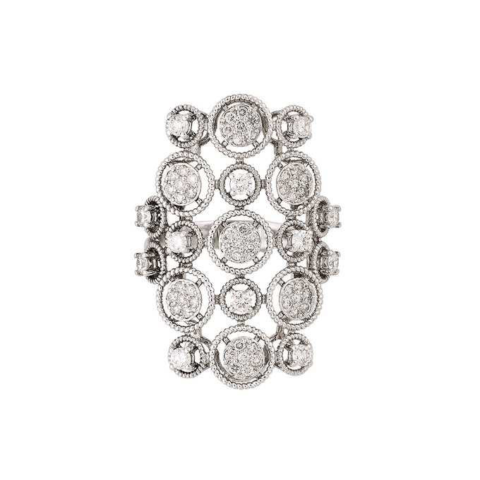 Кольцо из золота 750 пробы c бриллиантами