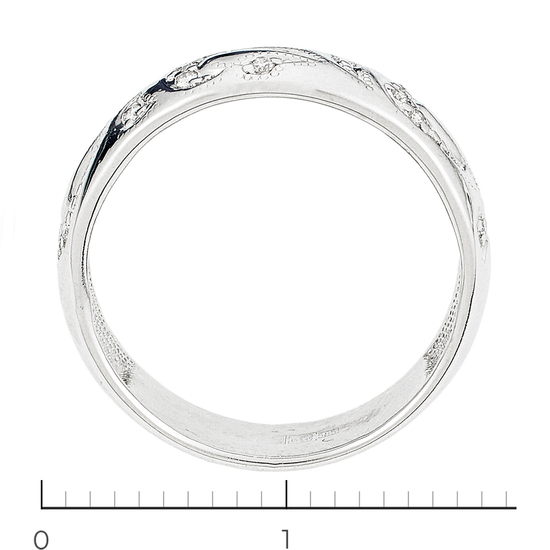 Кольцо из белого золота 585 пробы c 15 бриллиантами, Л24139917 за 16740