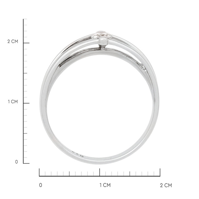 Кольцо из золота 585 пробы c бриллиантом, Л 0805 9273 за 41340