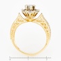 Кольцо из комбинированного золота 585 пробы c 25 бриллиантами Л24126198 фото 4