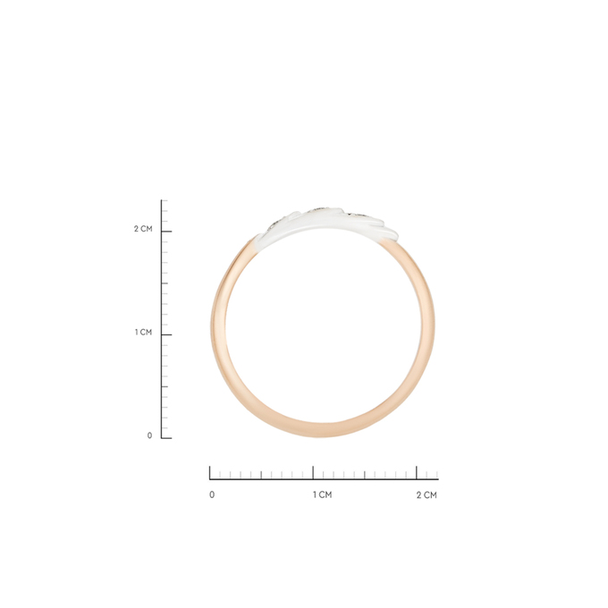 Кольцо из золота 585 пробы c бриллиантами, Л 3309 5601 за 38320
