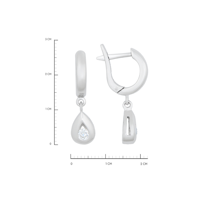 Серьги из золота 585 пробы c бриллиантами, К 0000 5136 за 93400