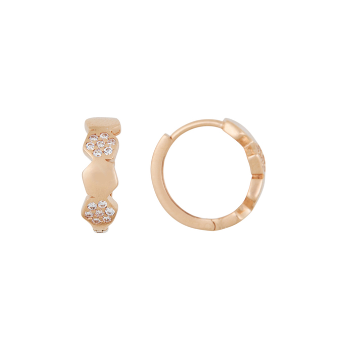 Серьги из золота 585 пробы c фианитами, Л 7502 1076 за 15920