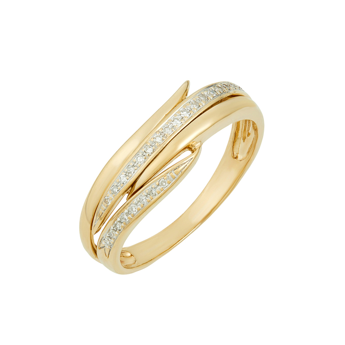 Кольцо из золота 585 пробы c бриллиантами, Л 0616 8544 за 27650