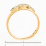 Кольцо из комбинированного золота 585 пробы c 3 бриллиантами Л08040993 фото 4