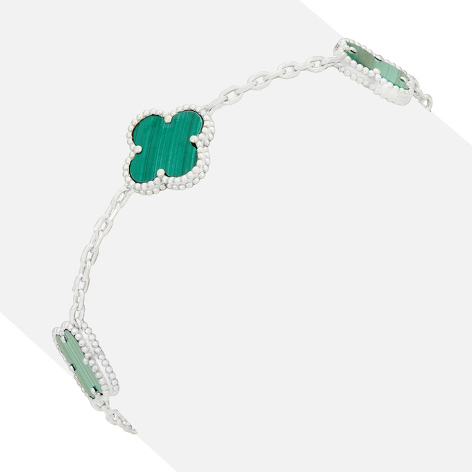 Браслет из золота 750 пробы c синтетическими камнями