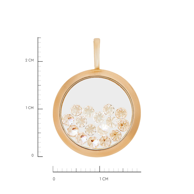 Подвеска из золота 585 пробы c фианитами, Л 4807 6703 за 34480