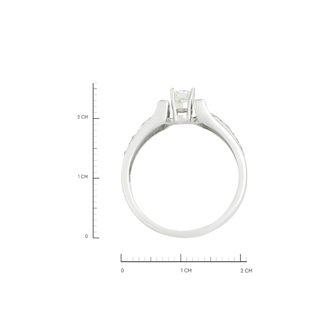 Кольцо из золота 585 пробы c бриллиантами, Л 3507 0481 за 66320