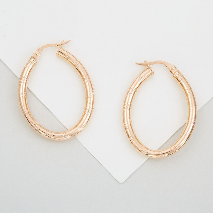 Серьги из красного золота 585 пробы