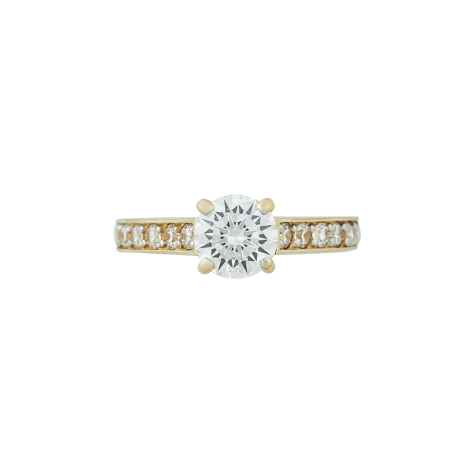 Кольцо из золота 585 пробы c фианитами, Л 3207 6387 за 26960