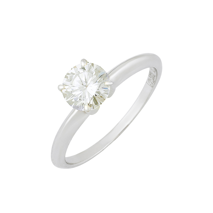 Кольцо из золота 585 пробы c муассанитом, Л 3309 7454 за 27920