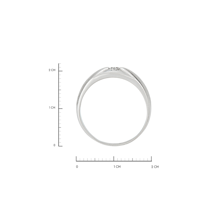 Кольцо из золота 585 пробы c бриллиантом, Л 2413 5821 за 48300