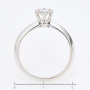 Кольцо из белого золота 750 пробы c 1 бриллиантом Л32072185 фото 4