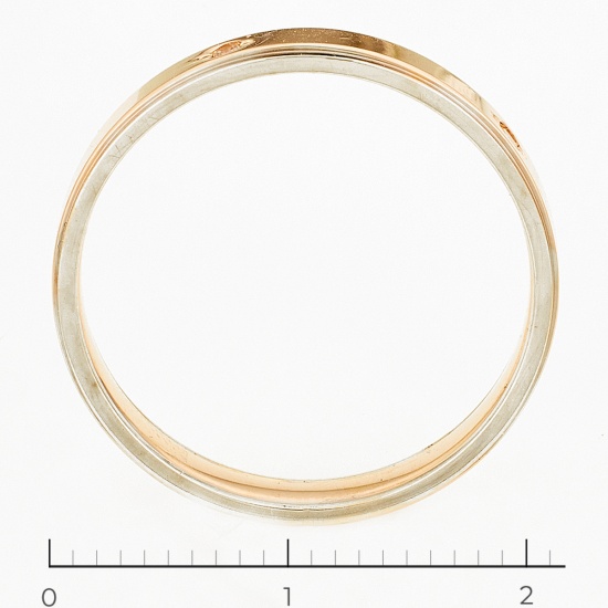 Кольцо из комбинированного золота 585 пробы c фианитами, Л62011791 за 13140